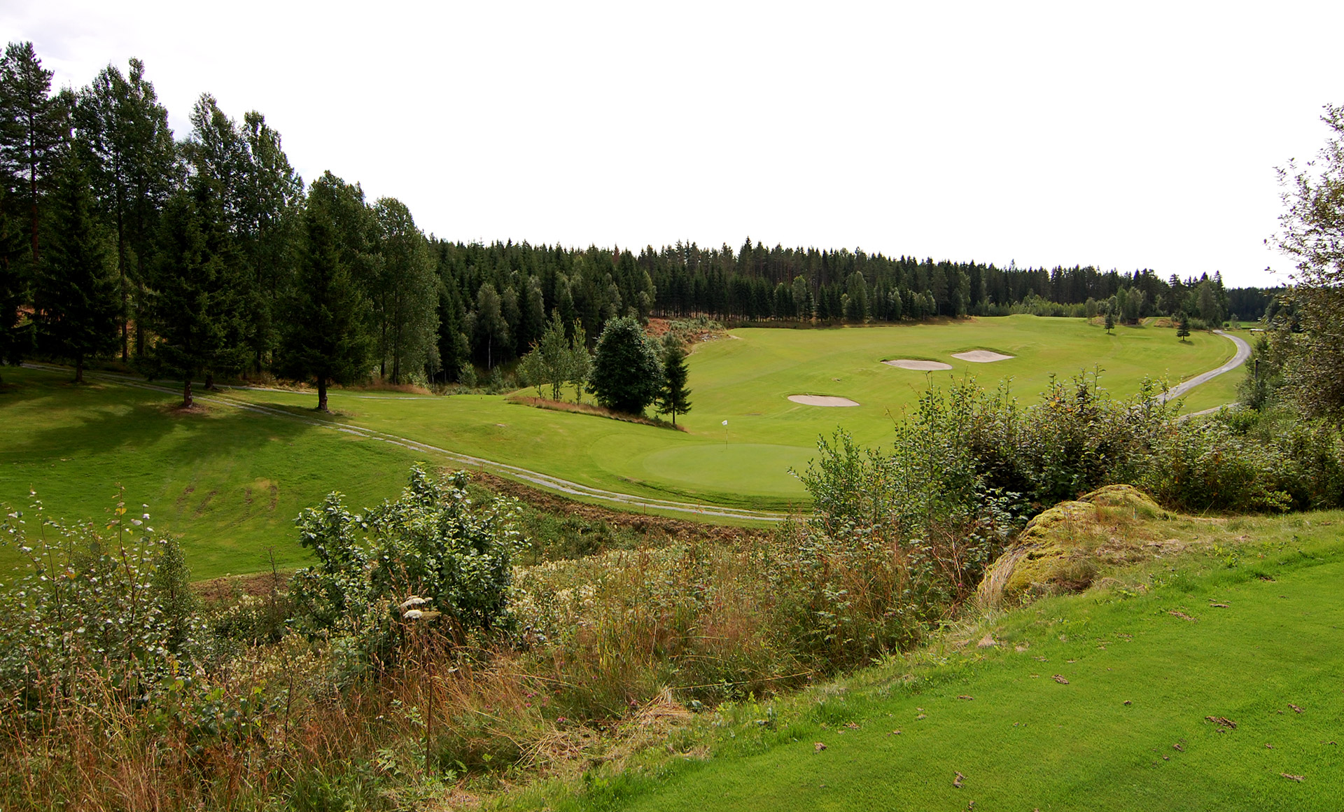Mørk golfbane